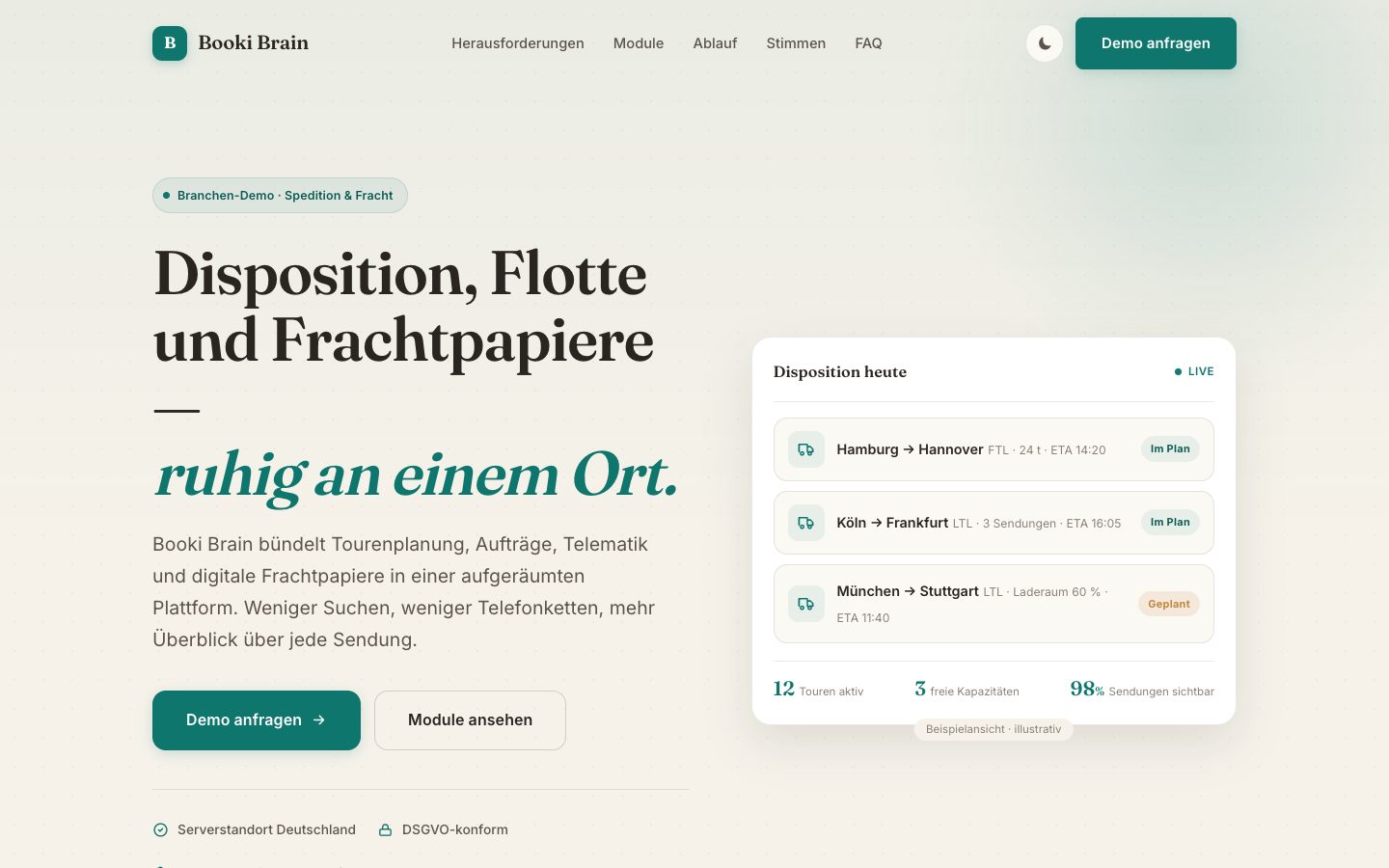 Spedition — Warm Professional
