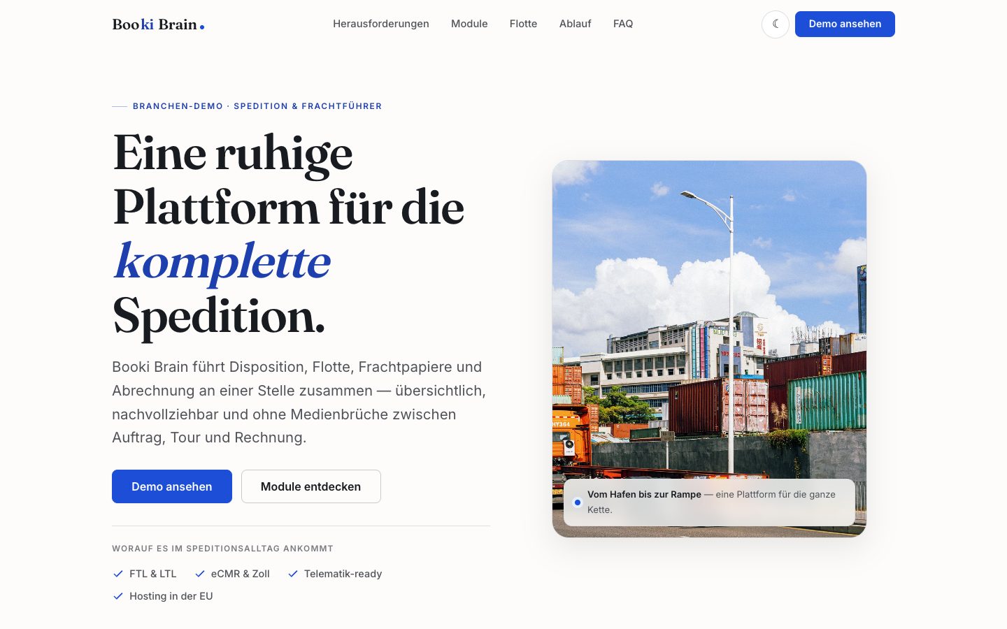 Spedition — Foto Editorial